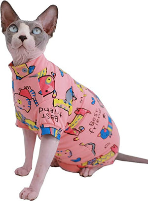 Sphynx Cat Cotton T-Shirts