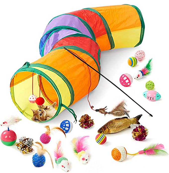 Blnboimrun 20PCS Cat Toys Interactive
