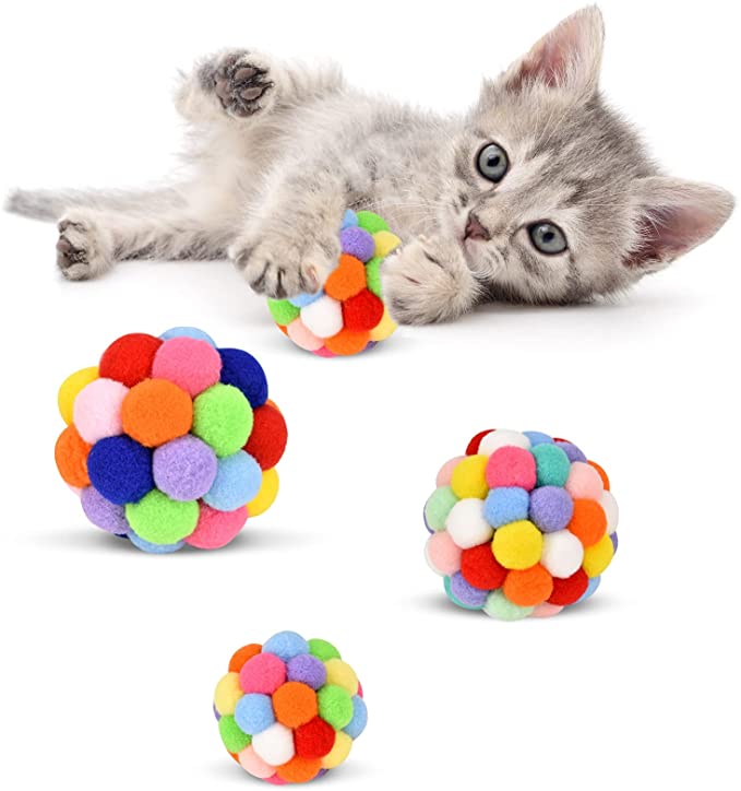 Cat Toy Balls with Bell ( 3 Sizes/Pack)
