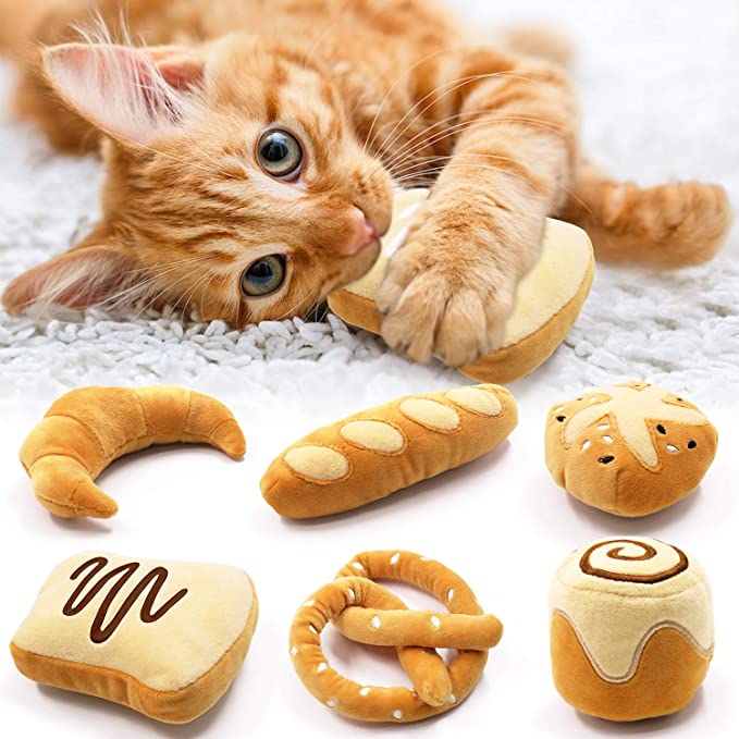 Bread Catnip Toys Kitten Interactive Toys for Cat Lover