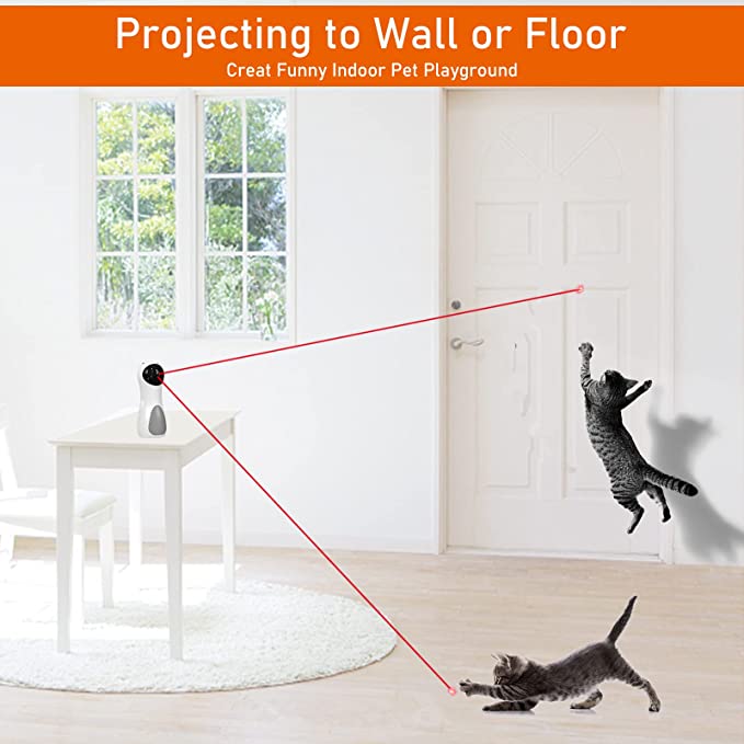 Cat Laser Toy Automatic Laser Pointer Cat Toys Interactive for Indoor Cats