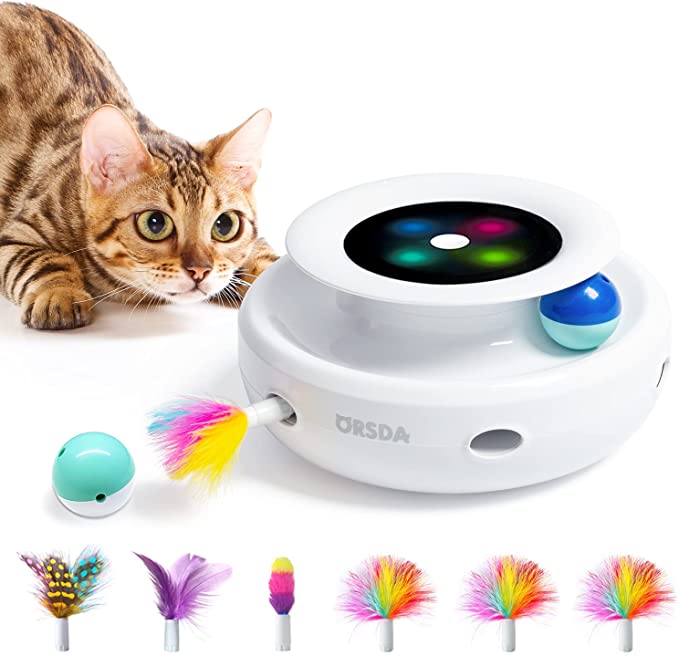 Cat Toys ORSDA 2in1 Interactive Cat Toys for Indoor Cats