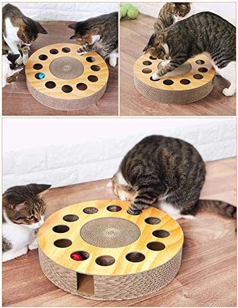 MIAOXSEN Cat Toy with Sturdy Scratching Pads