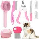 VCZONE 8 Pcs Cat Brush Grooming Kits