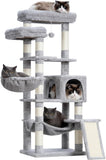 Hey-brother Cat Tree with Scratching Post, 57 inch Cat Tower for Indoor Cats