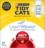 Purina Tidy Cats Lightweight Clumping Cat Litter, 24/7 Performance Multi Cat Litter - 17 lb. Box