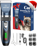 oneisall Cat Clippers for Matted Hair, Quiet Cat Shaver for Long Hair, Cordless Cat Hair Trimmer for Grooming, 2 Speed Pet Shaver Cat Grooming Kit for Cats