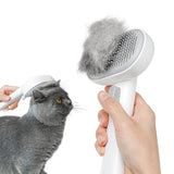 aumuca Cat Brush with Release Button, Cat Brushes for Indoor Cats Shedding