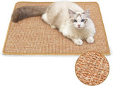 FUKUMARU Cat Scratcher Mat, 23.6 X 15.7 Inch Natural Sisal Cat Scratch Mats