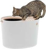 IRIS USA Top Entry Cat Litter Box with Cat Litter Scoop