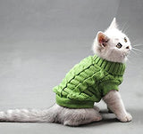 Evursua Turtleneck Pet Cats Sweater