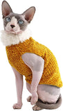 Sphynx Cat Clothes Winter Warm Faux Fur Sweater Outfit