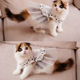 i'Pet® Princess Floral Cat Party Bridal Wedding Dress