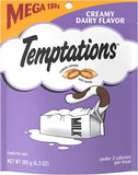 TEMPTATIONS Classic Crunchy and Soft Cat Treats Creamy Dairy Flavor