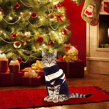 Rypet 2 Packs Striped Cat Sweater