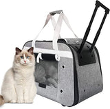 Cat Carrier with Wheels for Large Cats