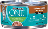 Purina ONE Natural, Grain Free Wet Cat Food Pate, Chicken Recipe