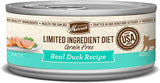 Merrick Limited Ingredient Diet Grain Free Real Duck Recipe Wet Cat Food Pate