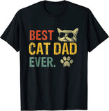 Vintage Best Cat Dad Ever T-Shirt