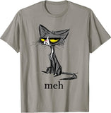 Funny Meh Cat Gift for Cat Lovers T-Shirt